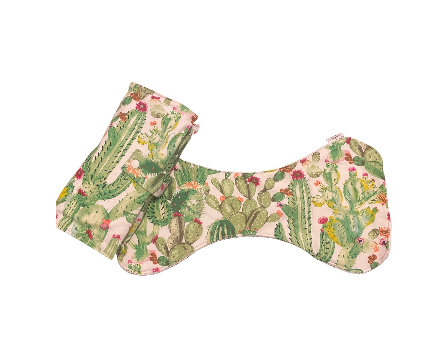 Cactus Nappy Wallet with Burp Cloth