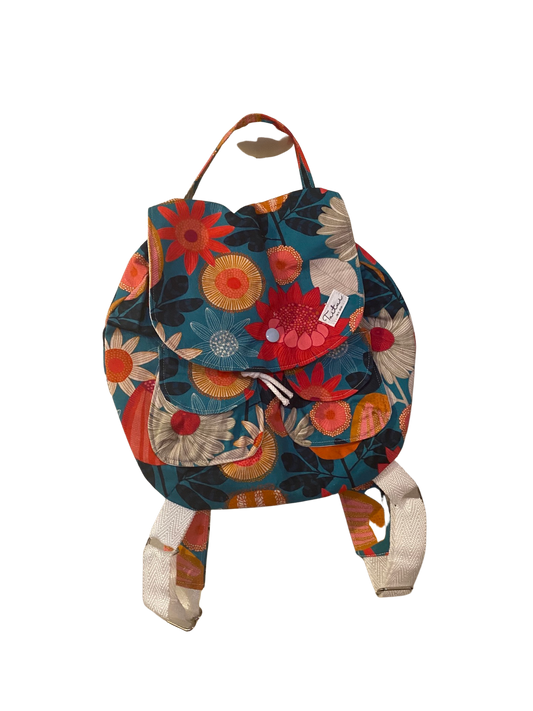 Toddler backpack - retro floral