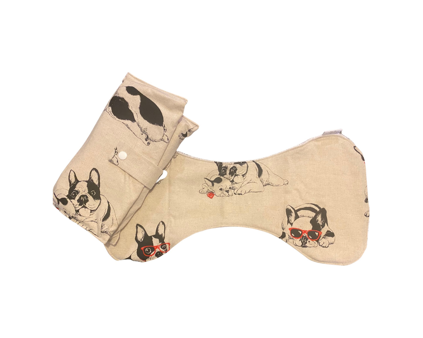 Bulldog Nappy Wallet with Burp Cloth