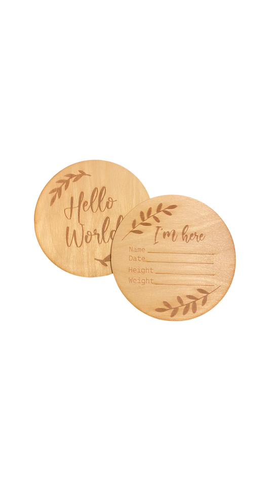 Announcement disc set