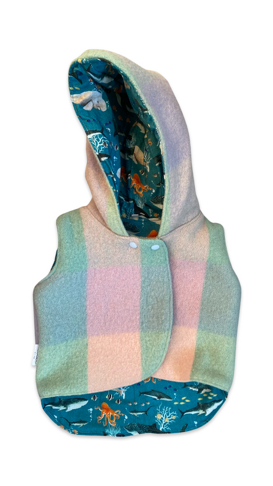 Woollen Vest - Size 1 - Pastel