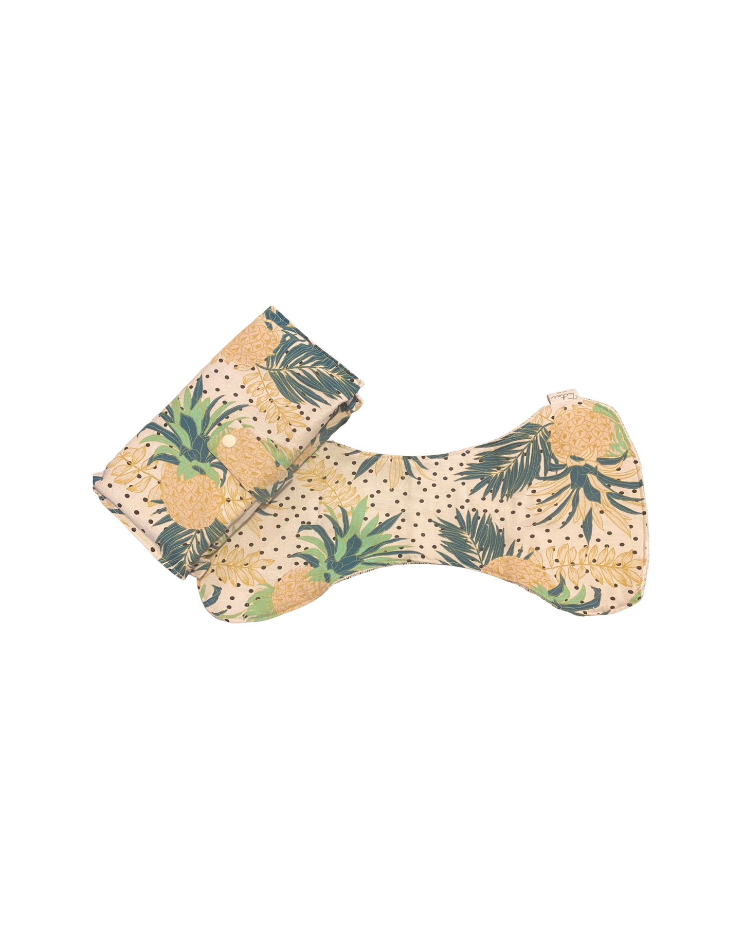 Pineapple Nappy Wallet with Burp Cloth