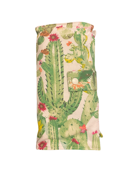 Cactus Nappy Wallet with Burp Cloth