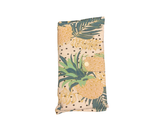 Pineapple Nappy Wallet with Burp Cloth
