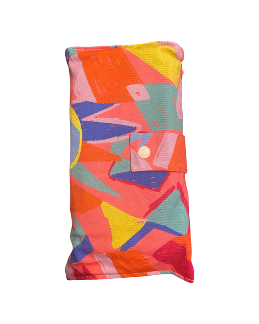 Neon love Nappy Wallet with Burp Cloth