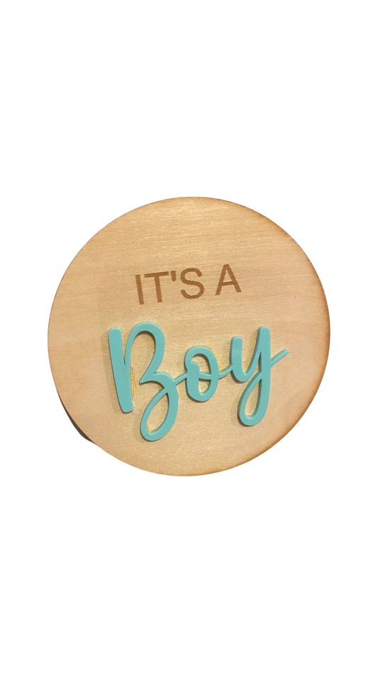 Announcement disc it’s a boy